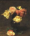 White and Pink Roses by Henri Fantin-Latour